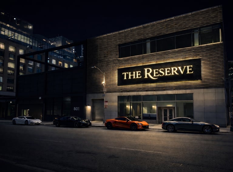 Reserve NYC luxury vehicle storage vault in Manhattan